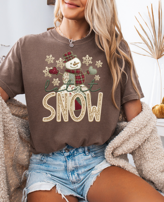 Let it Snow Comfort Color Tee