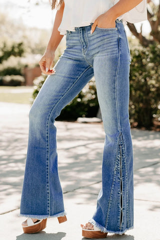 Free Spirit Split Hem Jeans
