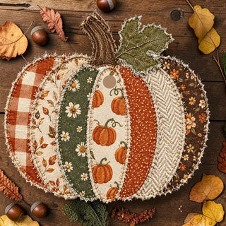 Patchwork Pumpkin Freshie- Pumpkin Cider