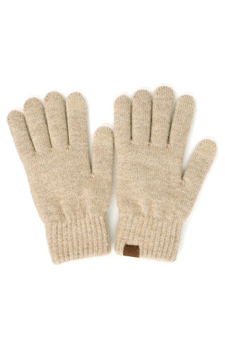 C C Hearher knit Gloves