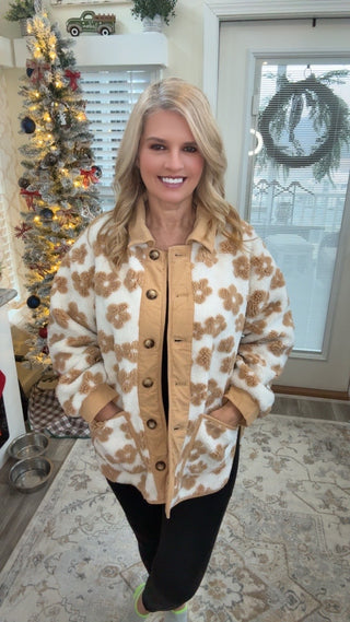 Daisy Dreams Sherpa Jacket