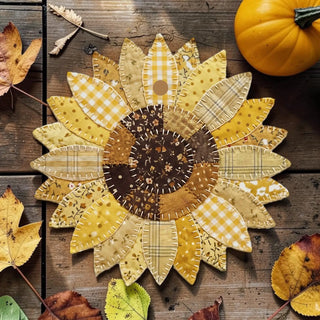 Patchwork Sunflower Freshie- Fresh Linen
