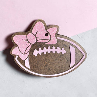 Pink Football Freshie-Pumpkin Buttercream