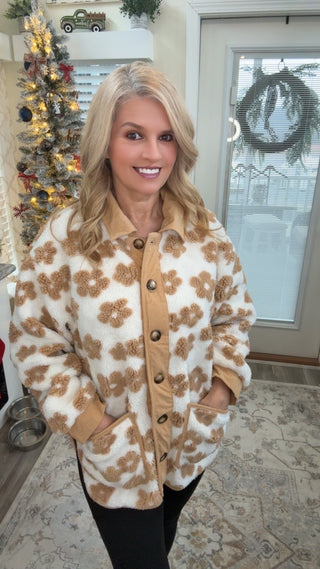 Daisy Dreams Sherpa Jacket