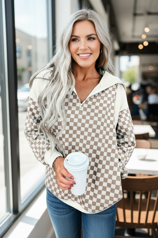 The Checkmate Half Zip Pullover