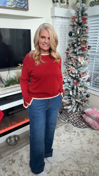 Frosted Dreams Wide Leg Jeans