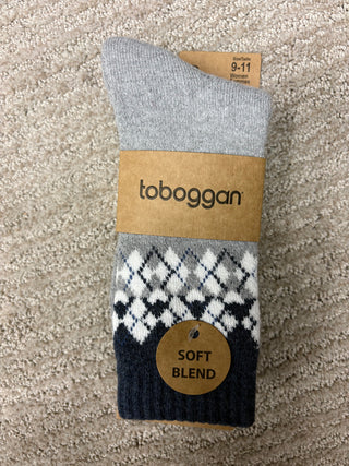 2pk Toboggan Ladies Socks