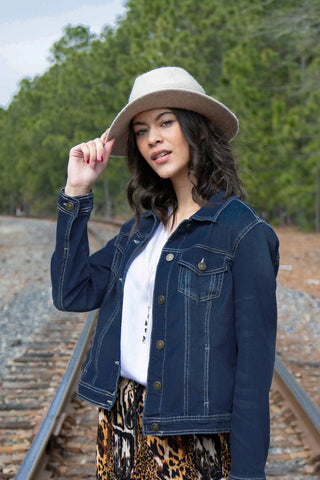 Classic Stretchy Denim Jacket