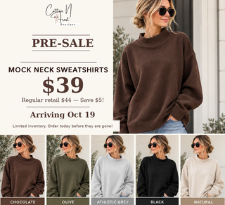 ORIGINAL No. 01 — The CnF CO. Mock-Neck Sweatshirt