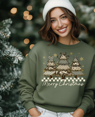 Merry Christmas Trees Sweatshirt