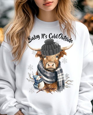 Baby its Cold Outside Heifer Crewneck