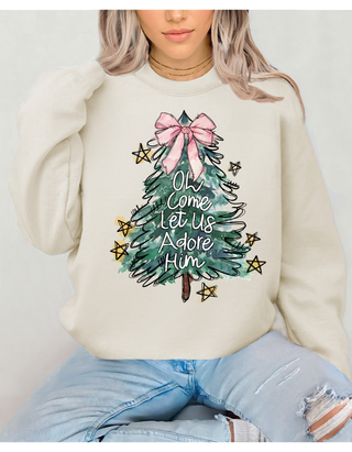 O Come Let Us Adore Him Sweatshirt