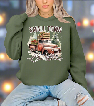 Small Town Christmas Crewneck Sweatshirt