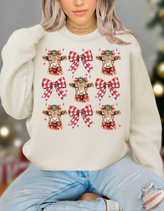 Highland Cow Christmas Sweatshirt