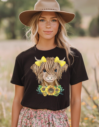 Highland Cow Graphic Tee