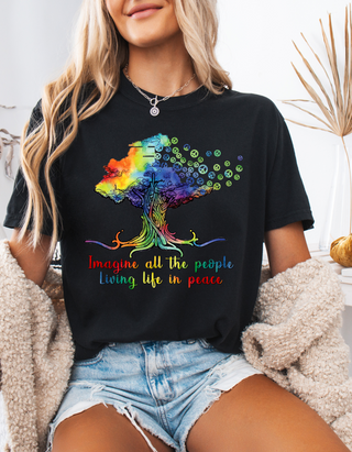 Imagine All the People Graphic Tee