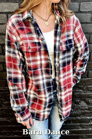 Distressed Hand-Dyed Flannels