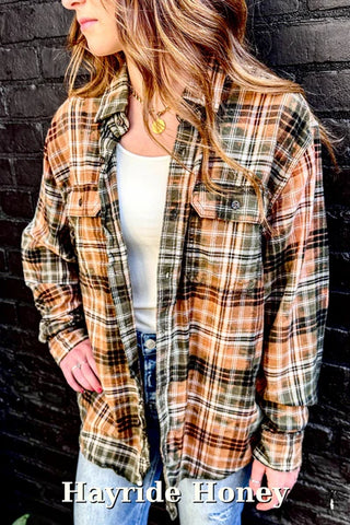 Distressed Hand-Dyed Flannels