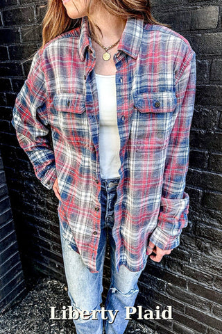 Distressed Hand-Dyed Flannels