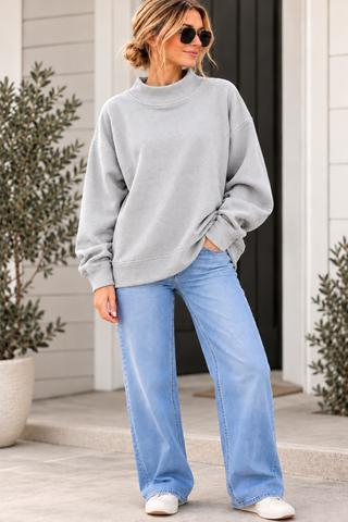ORIGINAL No. 01 — The CnF CO. Mock-Neck Sweatshirt