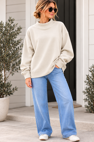ORIGINAL No. 01 — The CnF CO. Mock-Neck Sweatshirt