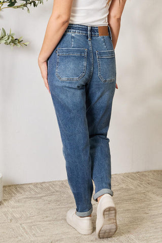 Judy Blue  High Waist Drawstring Denim Jeans