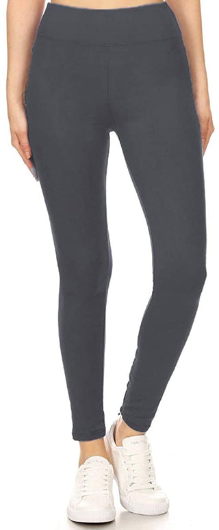 Charcoal Yoga Waistband Leggings