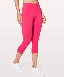 Neon Fuchsia Capri Leggings